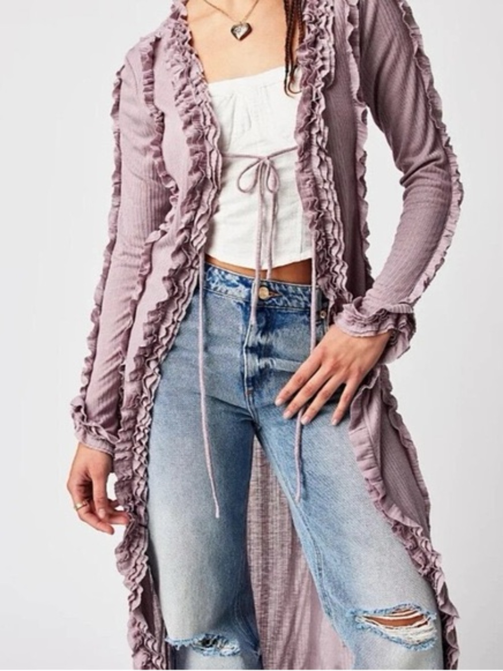 Free people long cardigan